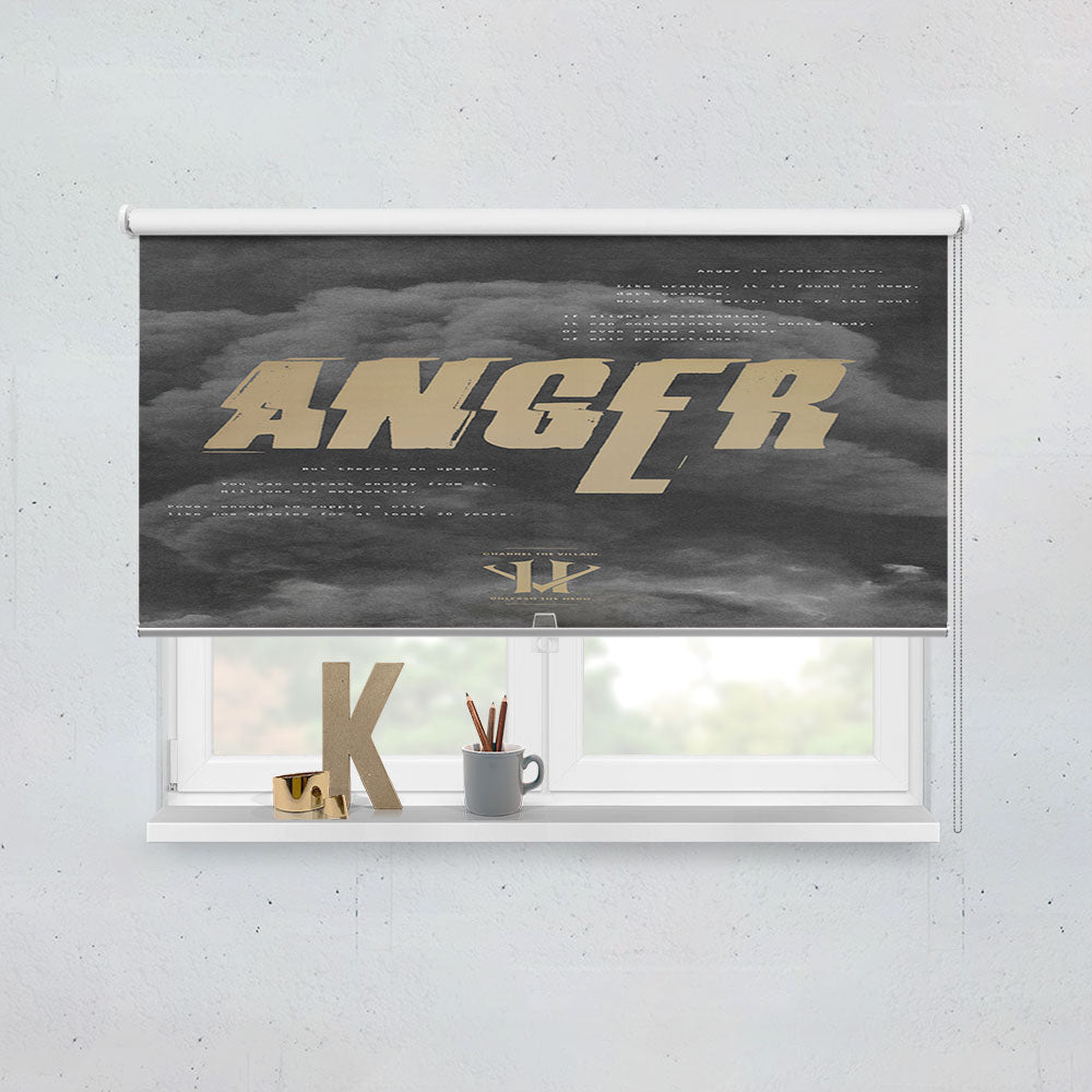 Kobe Bryant Anger Herovillain Window Roller Blinds Shades