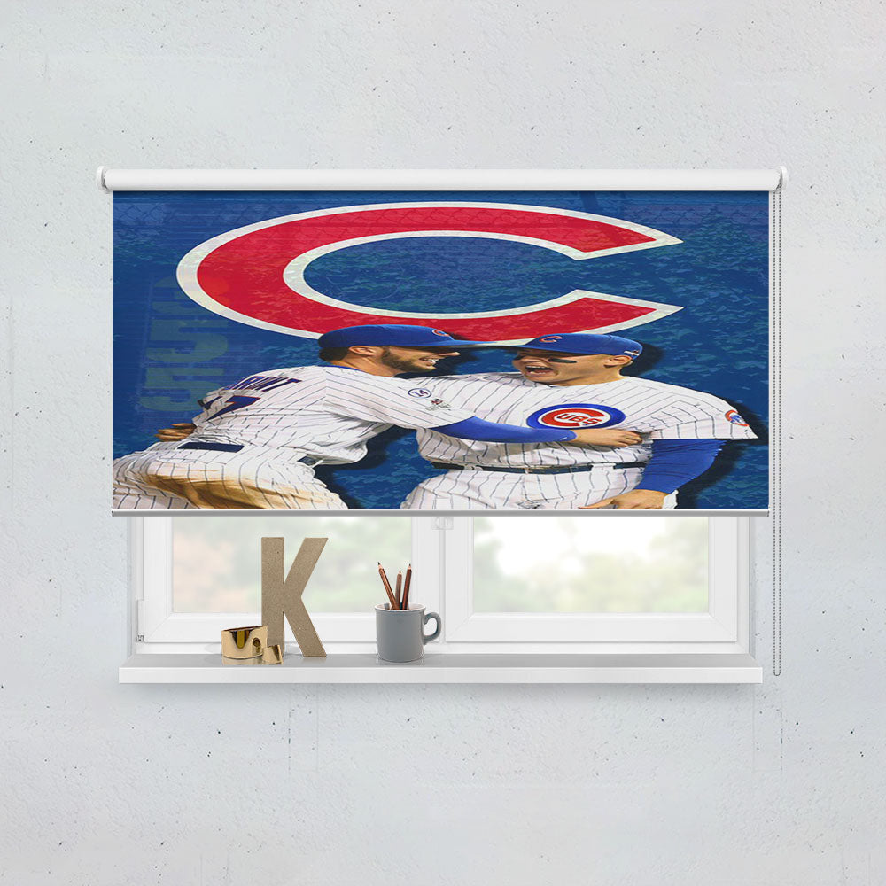 Kris Bryant X Rizzo Chicago Cubs Window Roller Blinds Shades