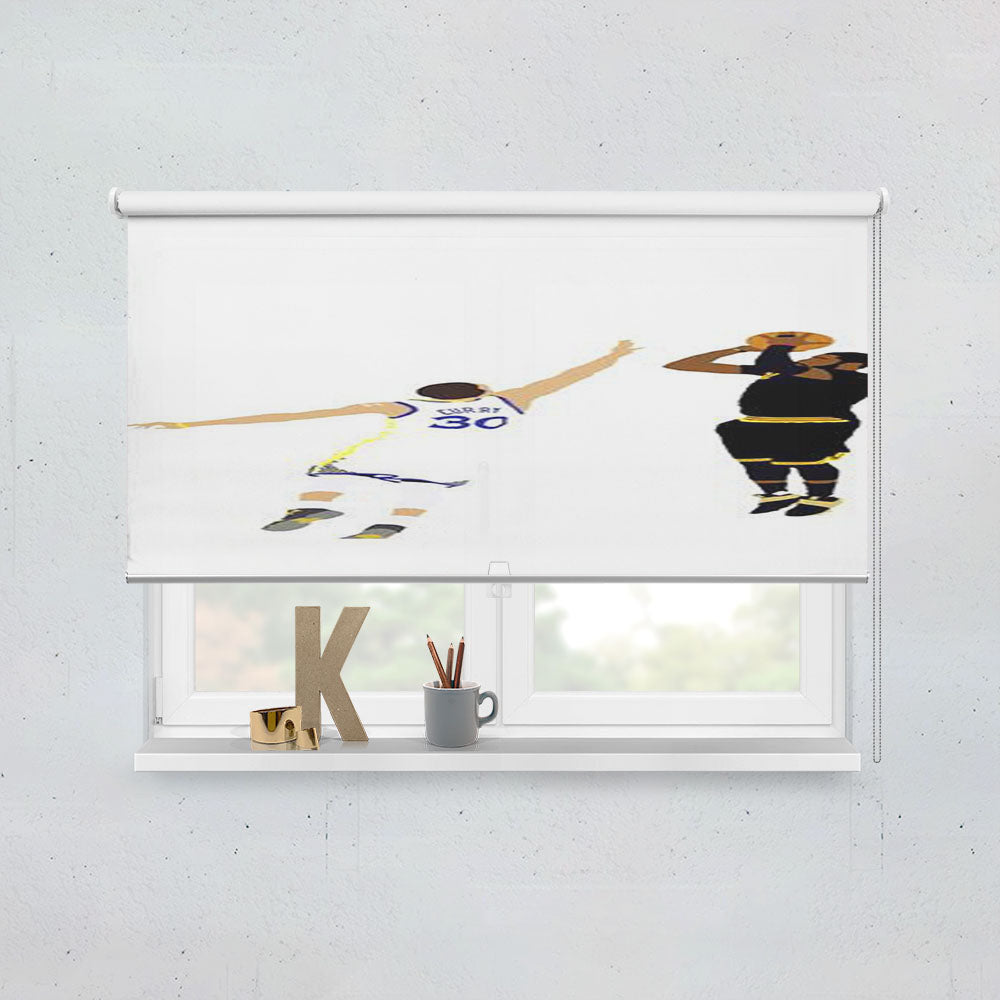 Kyrie Irving Clutch Shot Over Window Roller Blinds Shades