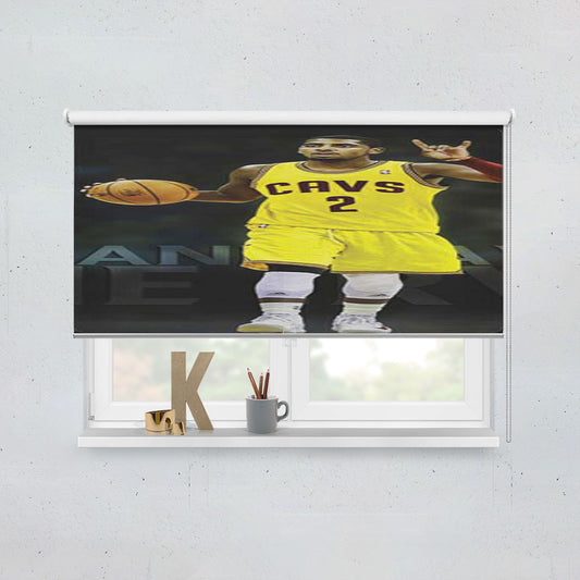 Kyrie Irving Horns Grey Window Roller Blinds Shades
