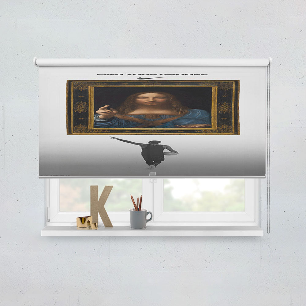 Kyrie Irving Nike Leonardo Davinci Window Roller Blinds Shades