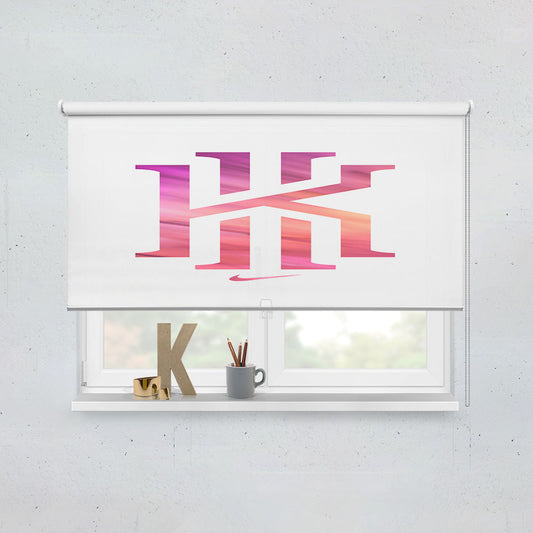 Kyrie Irving Nike White Pink Logo Window Roller Blinds Shades