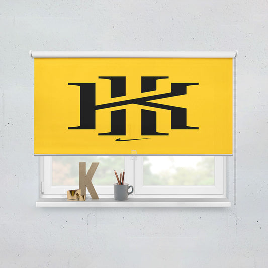 Kyrie Irving Nike Yellow Black Logo Window Roller Blinds Shades