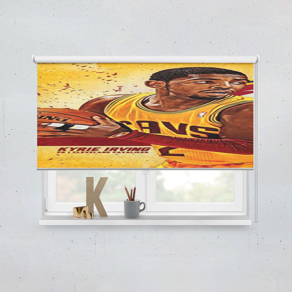 Kyrie Irving Yellow Bkg Window Roller Blinds Shades