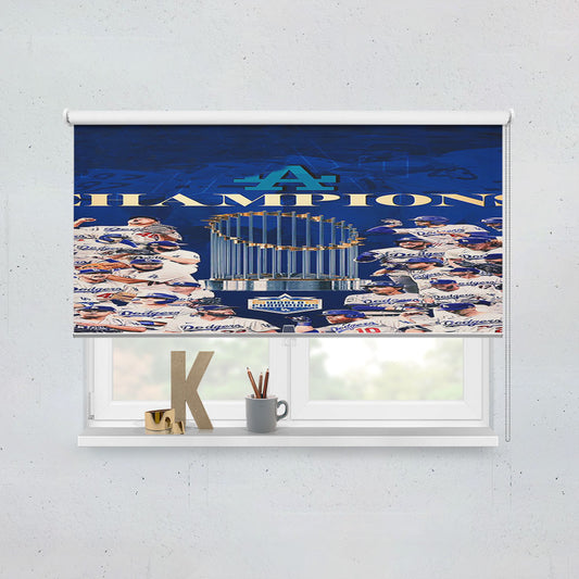 La Dodgers Champions Window Roller Blinds Shades