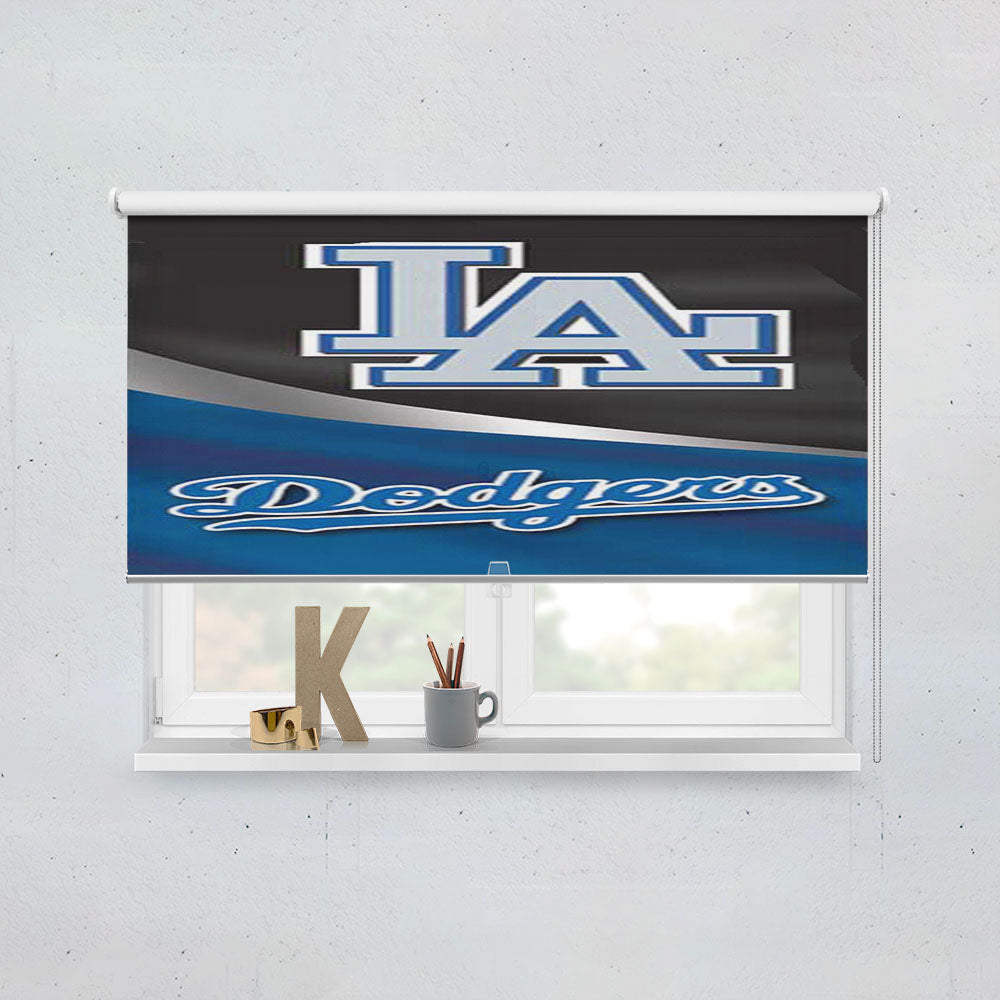 La Dodgers Cloth Logo Window Roller Blinds Shades