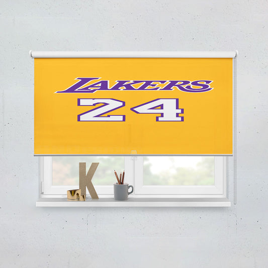 La Lakers Jersey 24 Kobe Bryant Window Roller Blinds Shades