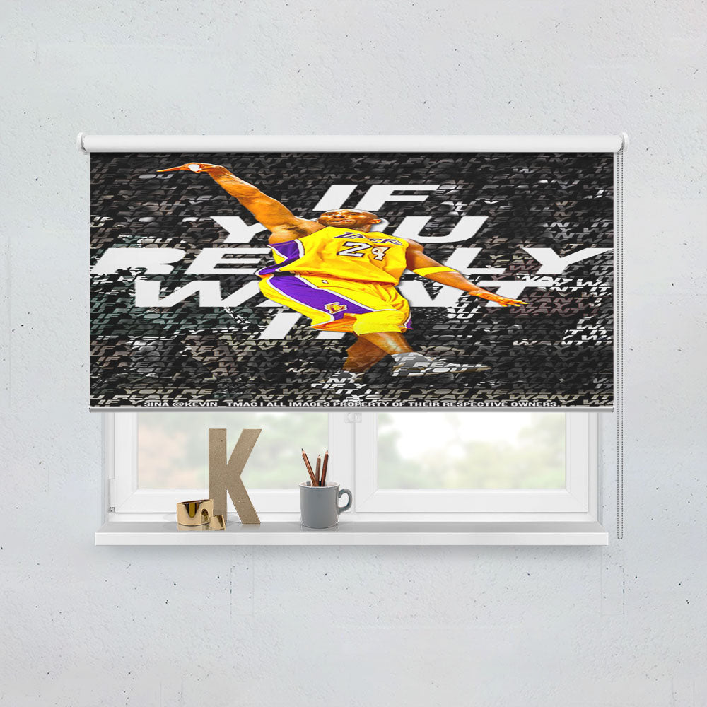 La Lakers Kobe Bryant Window Roller Blinds Shades
