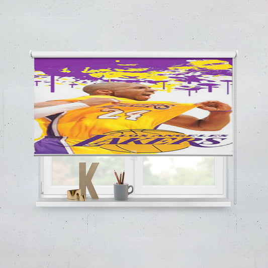 La Lakers Kobe Paint Splatter Window Roller Blinds Shades