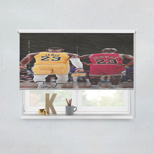 Lebron James And Jordan Nba Window Roller Blinds Shades