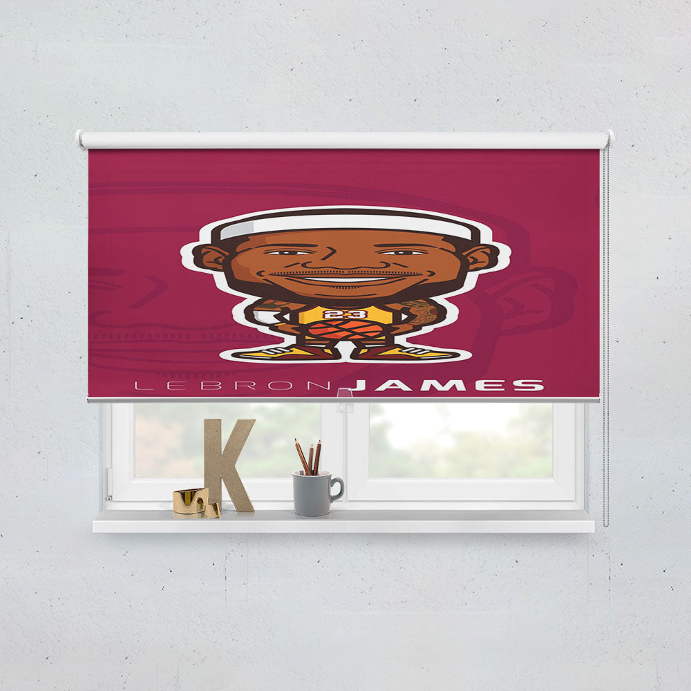 Lebron James Lakers Wallpaper Window Roller Blinds Shades