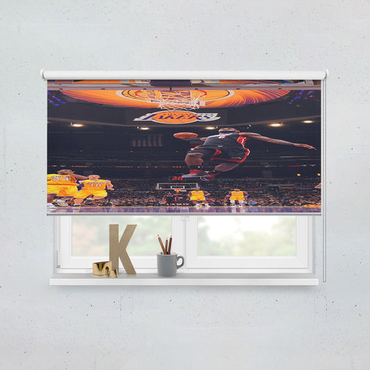 Lebron James Nba Basketball Dunk Window Roller Blinds Shades