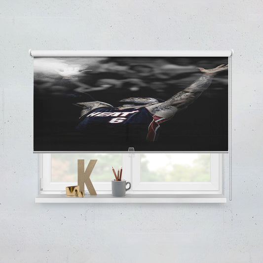 Lebron James Powder Toss Window Roller Blinds Shades