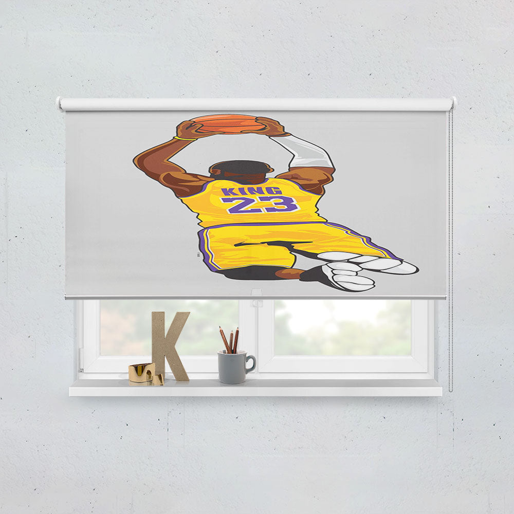 Lebron Lakers Custom Window Roller Blinds Shades