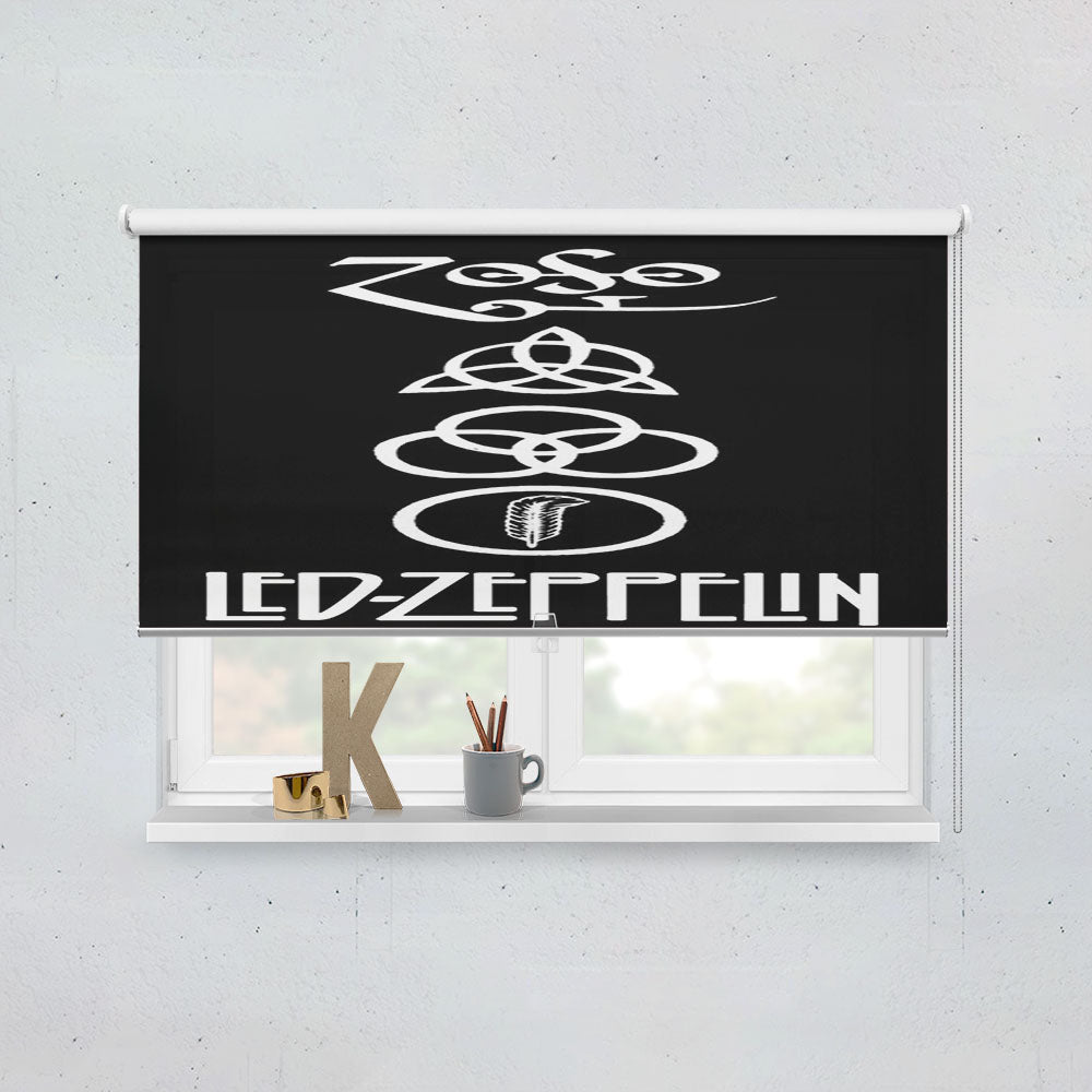 Led Zeppelin 4 Window Roller Blinds Shades