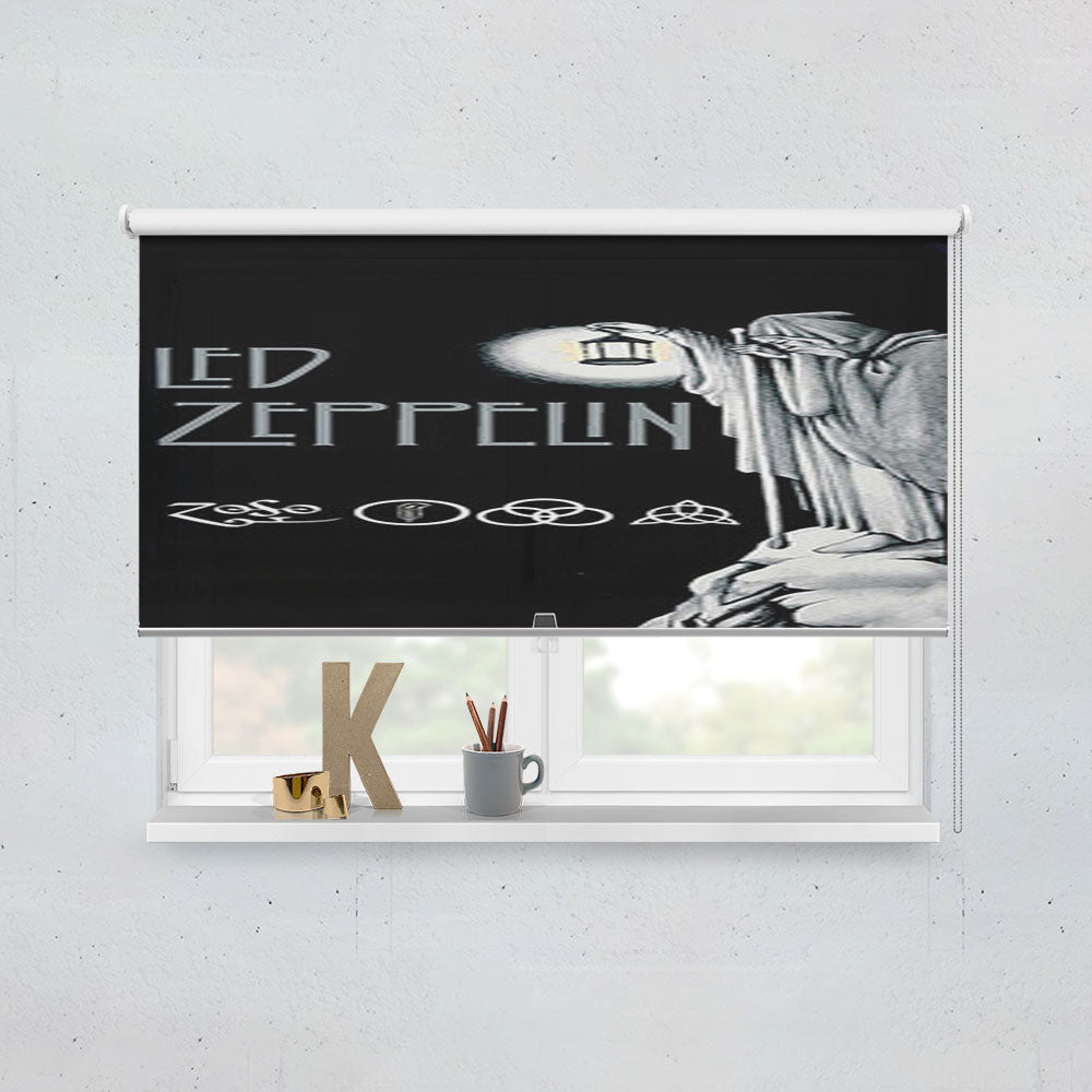 Led Zeppelin Darkness Window Roller Blinds Shades