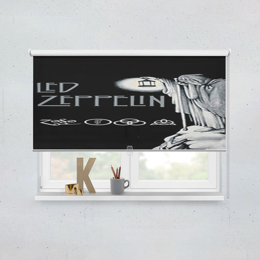 Led Zeppelin Darkness Window Roller Blinds Shades