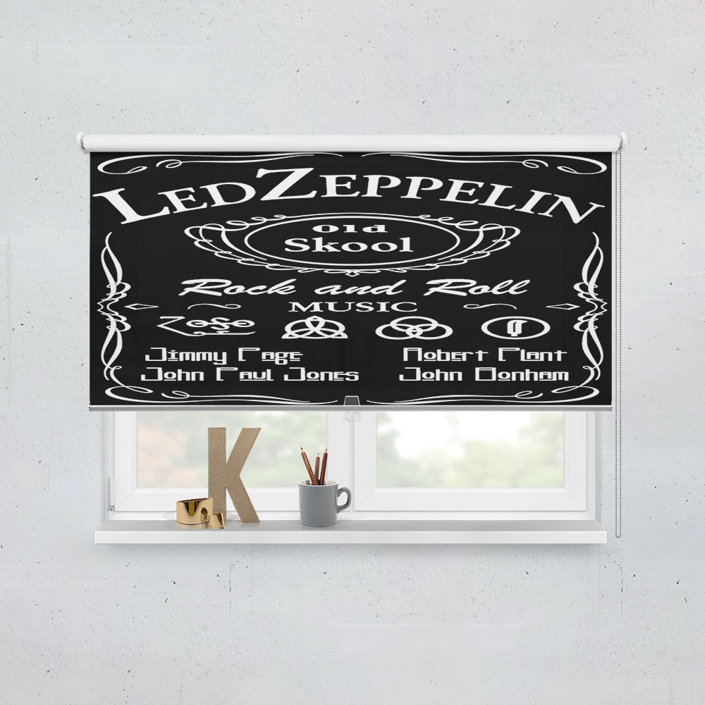 Led Zeppelin Old Skool Window Roller Blinds Shades