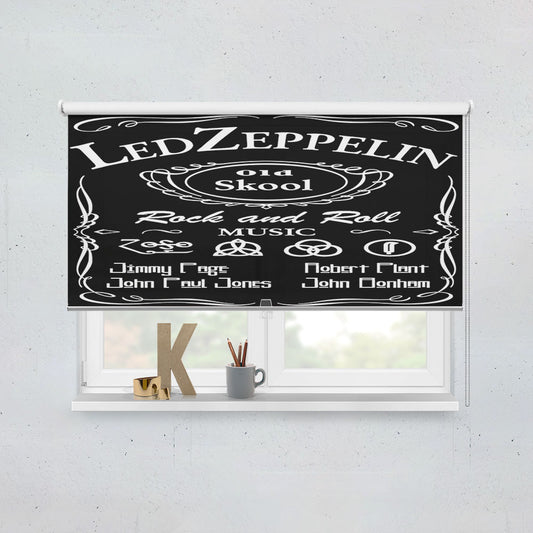 Led Zeppelin Old Skool Window Roller Blinds Shades
