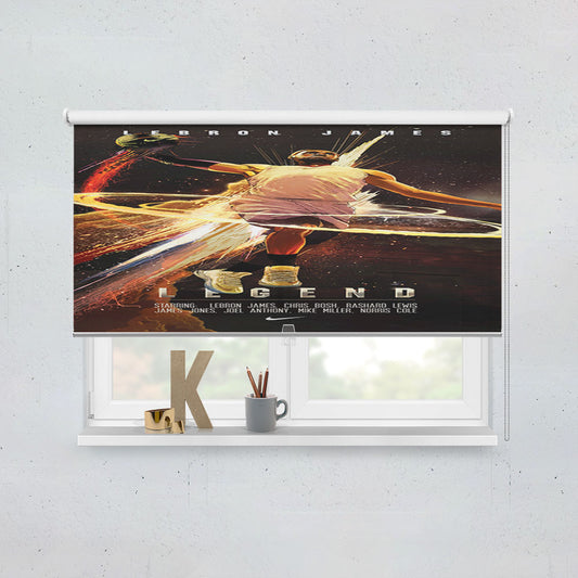 Legend Nba Lebron James Slam Dunk Window Roller Blinds Shades