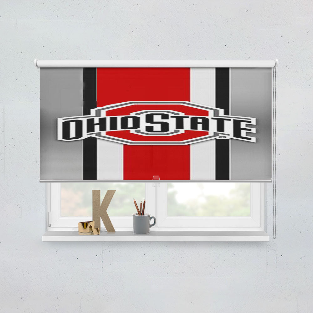 Logo Ohio State Buckeyes Window Roller Blinds Shades