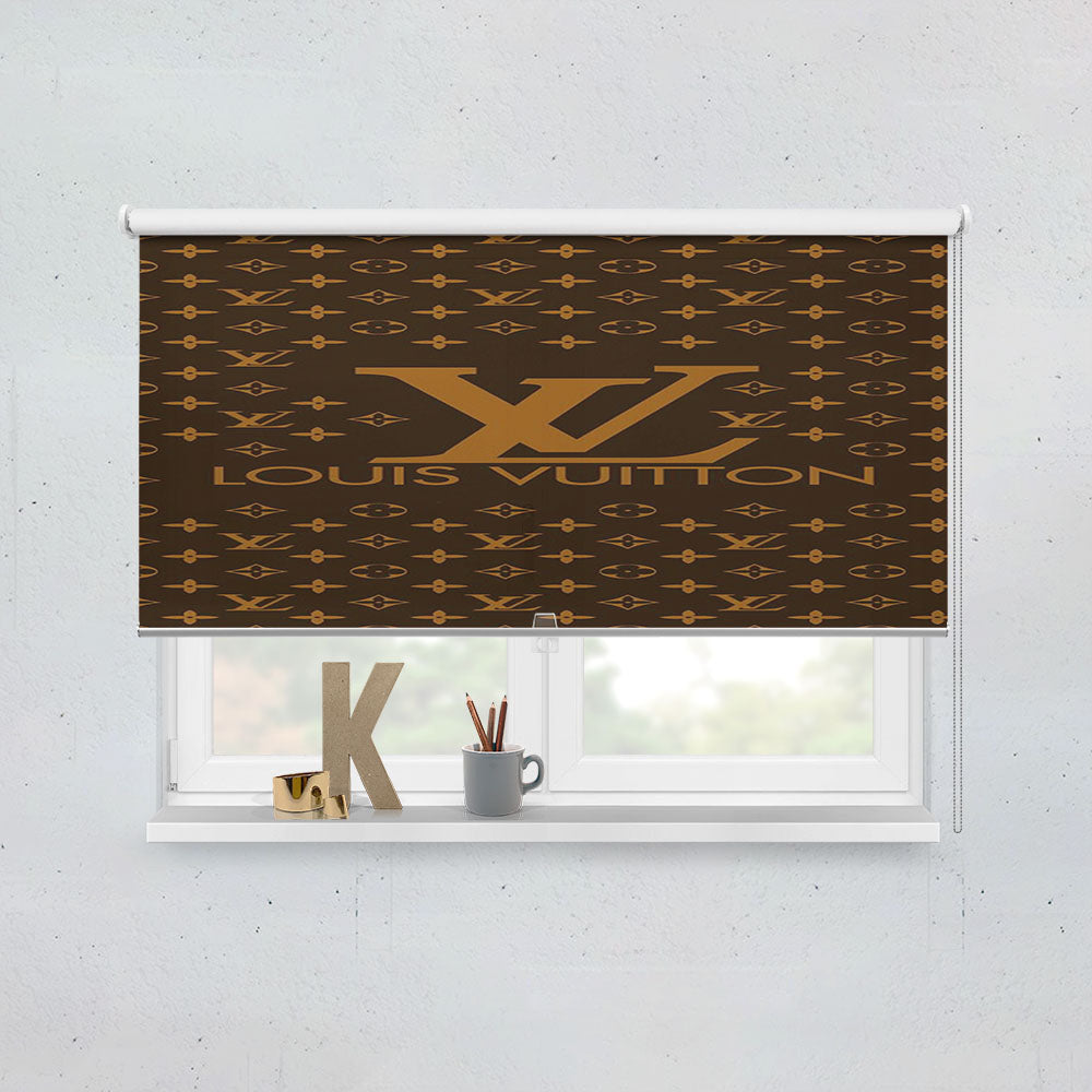Louis Vuitton Brown Pattern Window Roller Blinds Shades