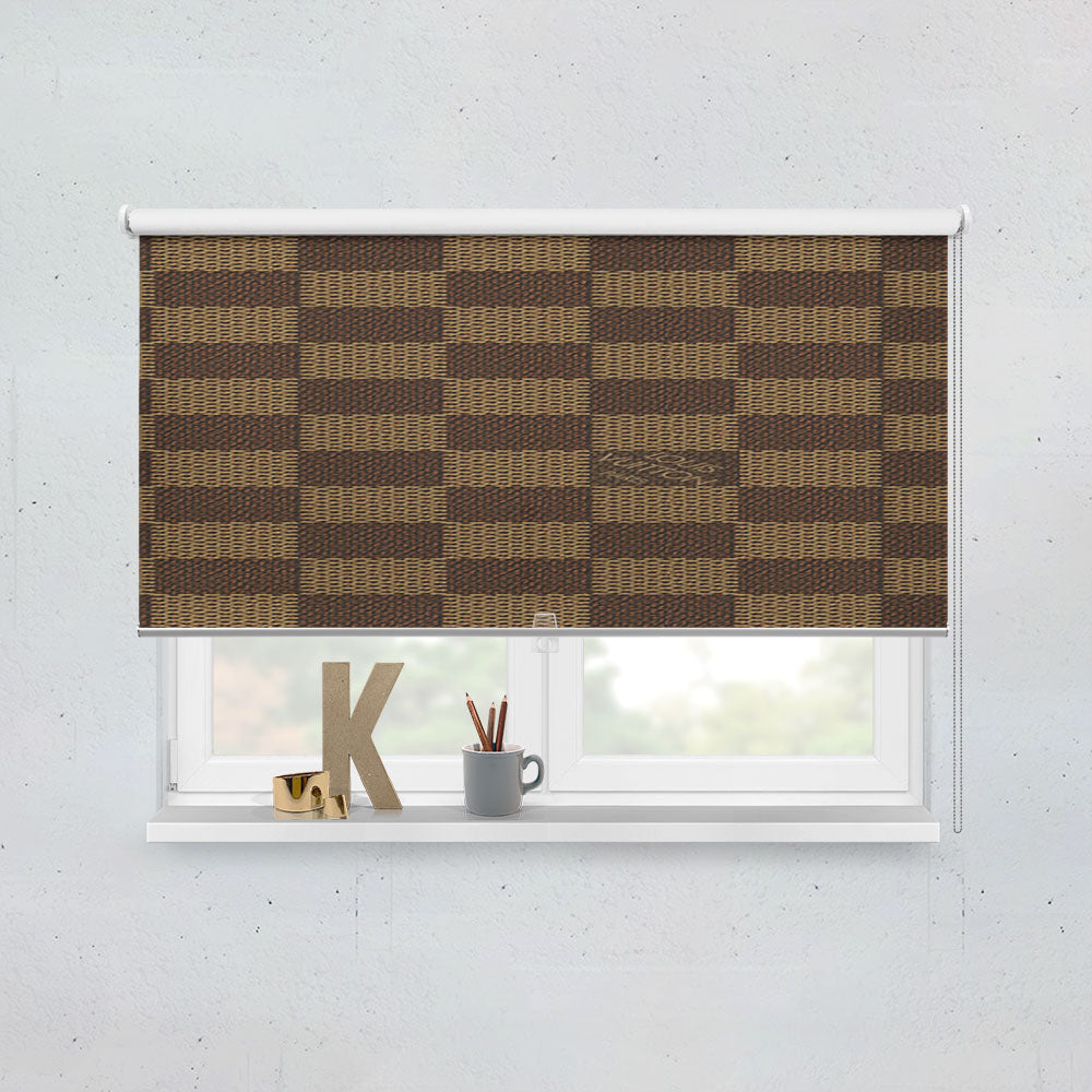 Louis Vuitton Brown Window Roller Blinds Shades