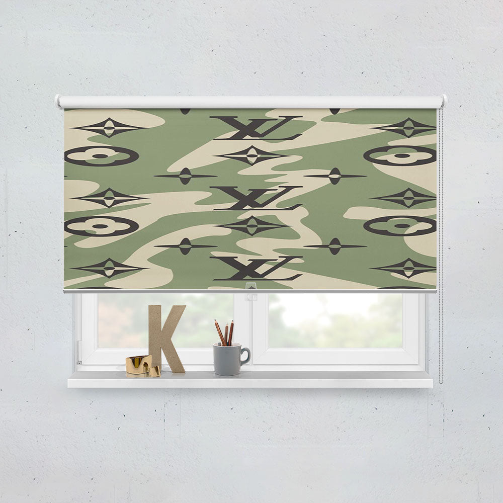 Louis Vuitton Camo 2 Window Roller Blinds Shades