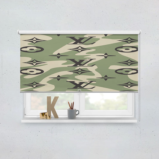 Louis Vuitton Camo 2 Window Roller Blinds Shades