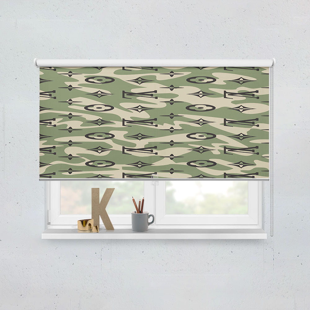 Louis Vuitton Camo Window Roller Blinds Shades