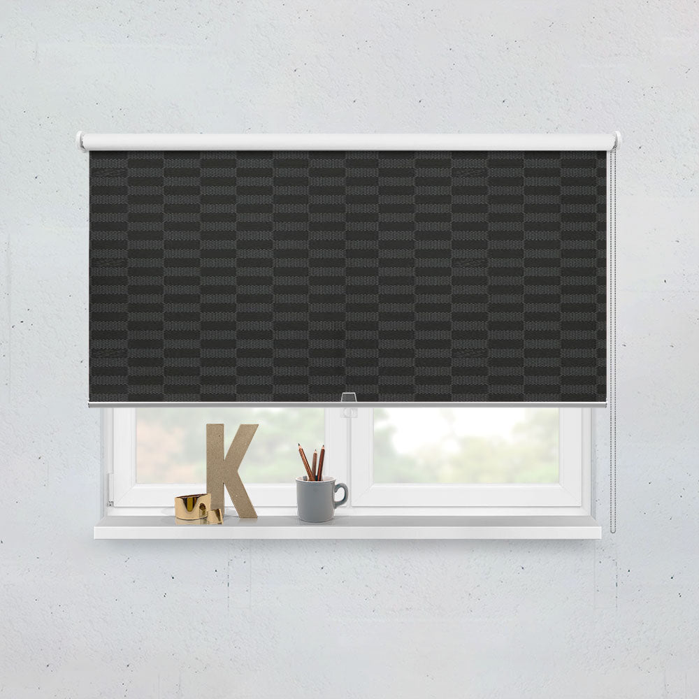 Louis Vuitton Damier Graphite Window Roller Blinds Shades