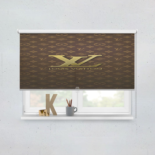 Louis Vuitton Designer Label Logos Patterns Window Roller Blinds Shades