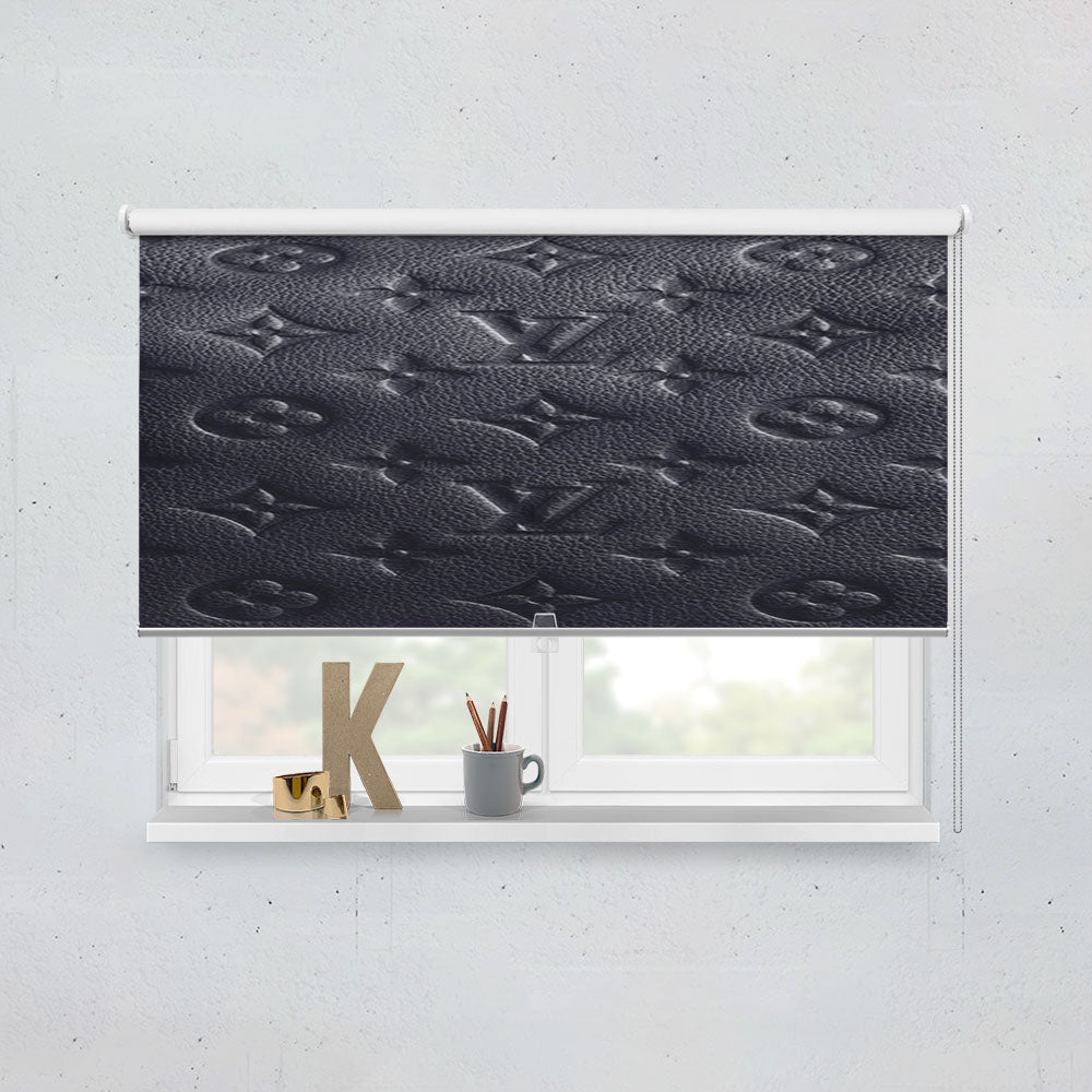 Louis Vuitton Fashion Logo Gray Window Roller Blinds Shades
