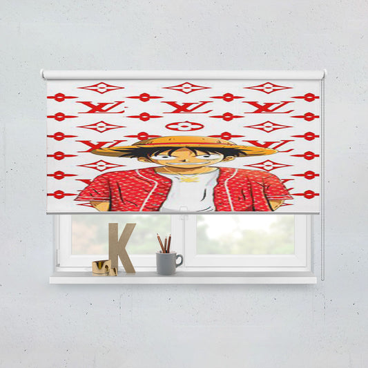 Louis Vuitton Mugiwara No Luffy Window Roller Blinds Shades