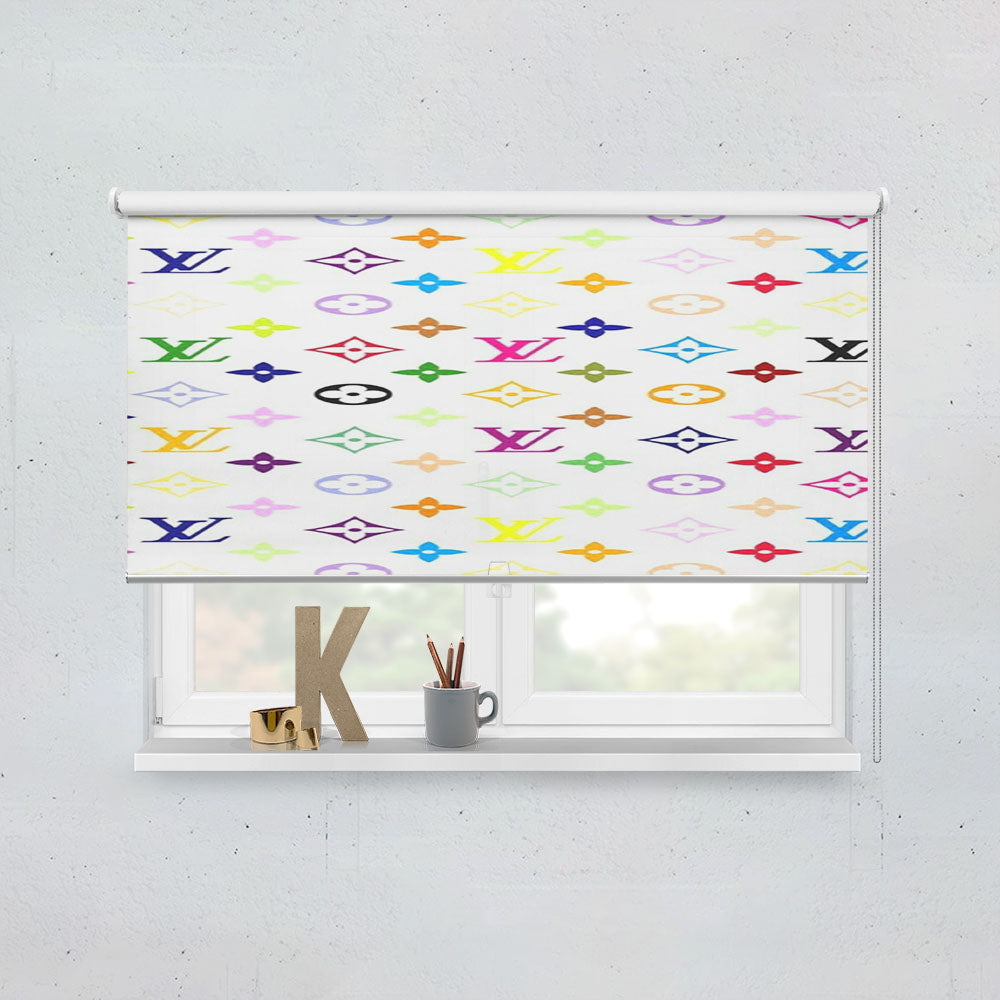 Louis Vuitton Rainbow Pattern Window Roller Blinds Shades