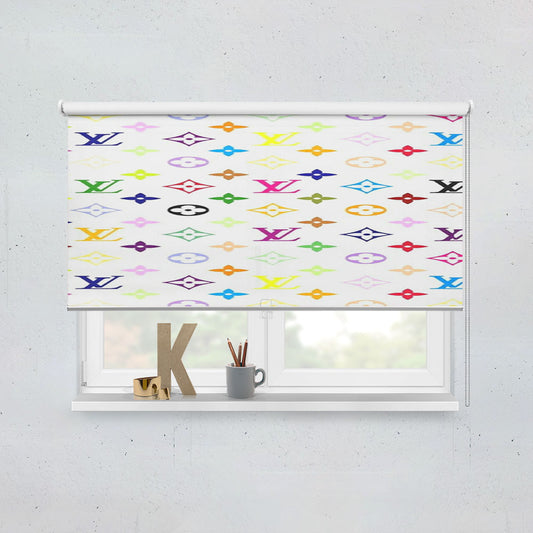 Louis Vuitton Rainbow Pattern Window Roller Blinds Shades