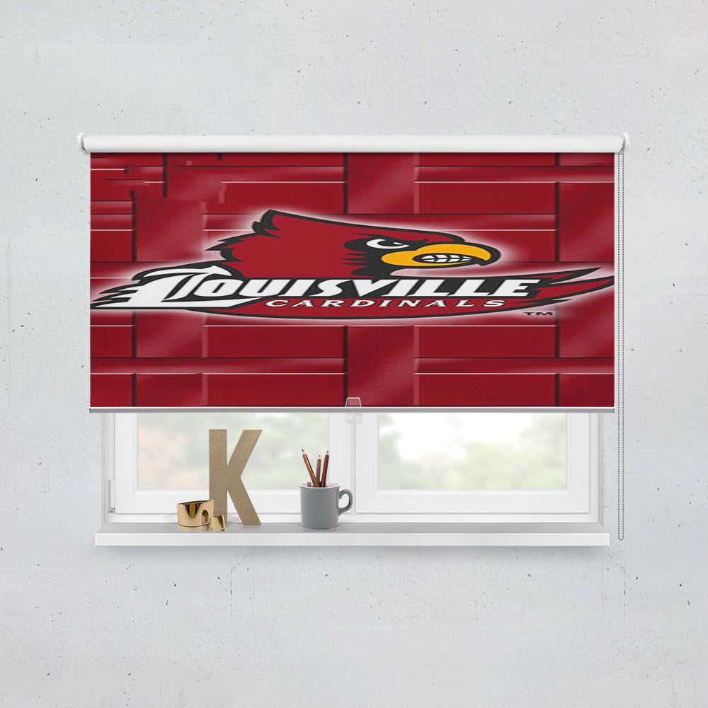 Louisville Cardinal Logo Window Roller Blinds Shades