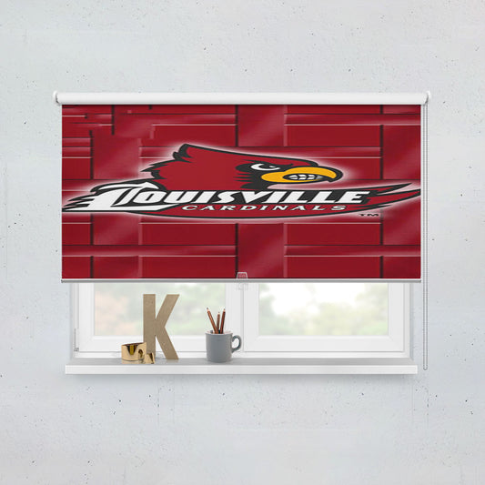 Louisville Cardinal Logo Window Roller Blinds Shades