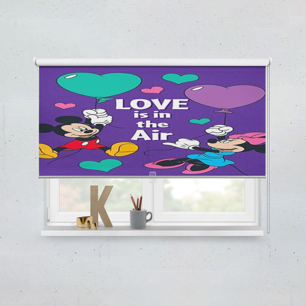 Love Is In The Air Mickey & Minnie Window Roller Blinds Shades
