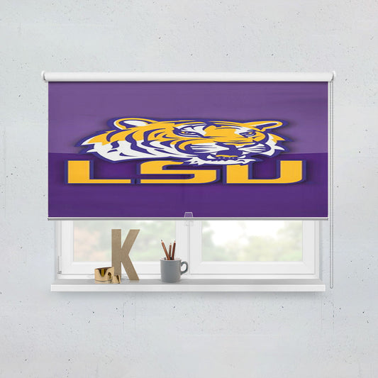 Lsu Tigers 2 Window Roller Blinds Shades
