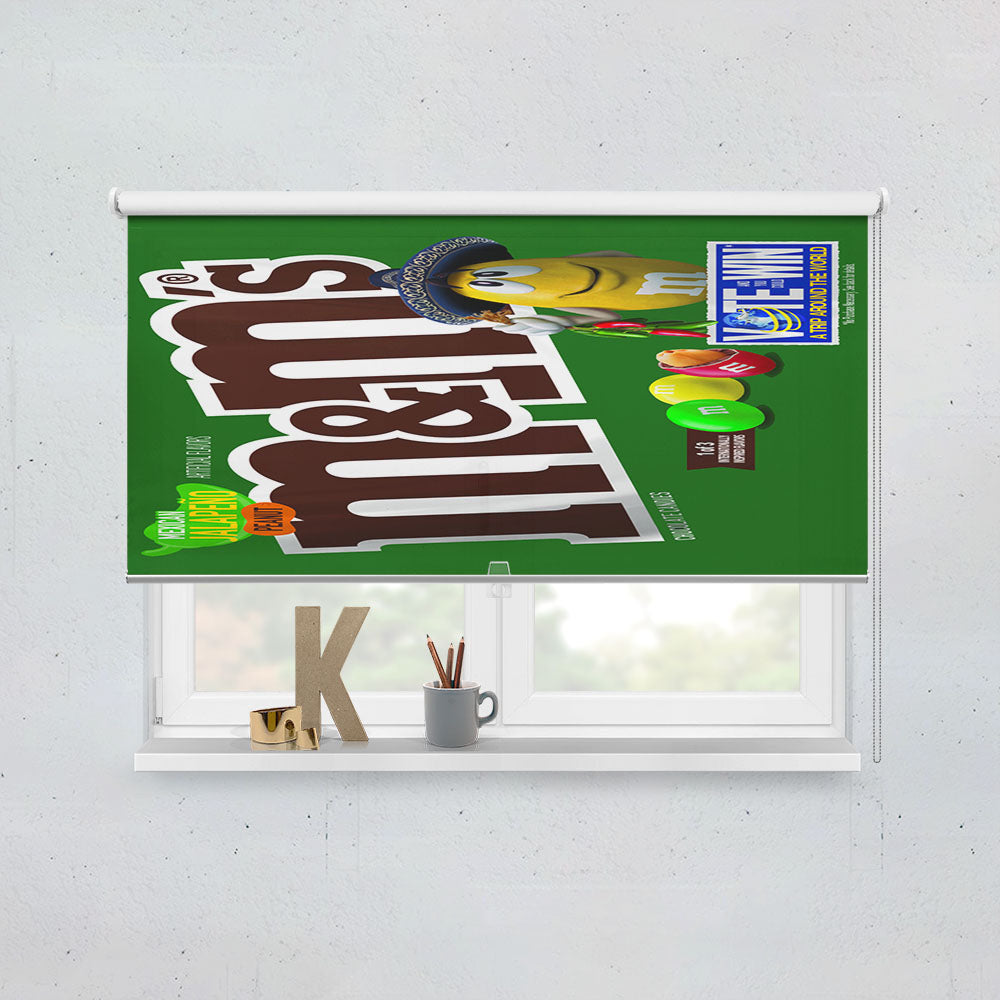 M&M Minis And Peanuts Milk Chocolate Bar Window Roller Blinds Shades