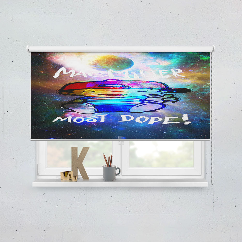 Mac Miller Most Dope Galaxy Nebula  Window Roller Blinds Shades