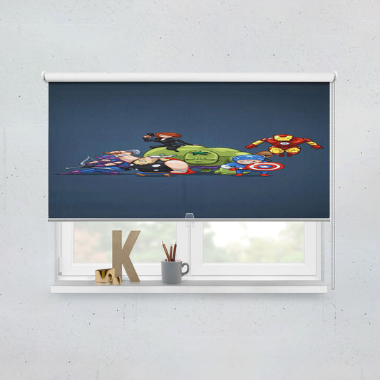 Marvel Chibi Window Roller Blinds Shades