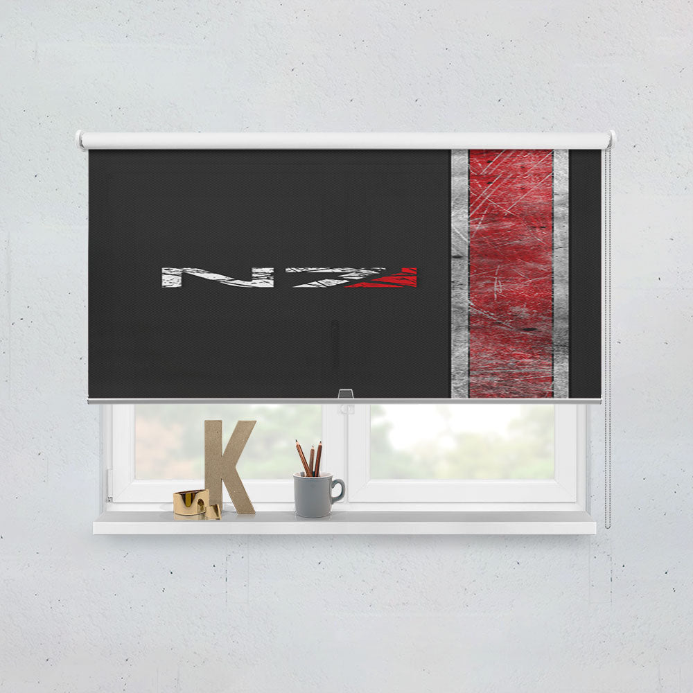 Mass Effect N7 Window Roller Blinds Shades