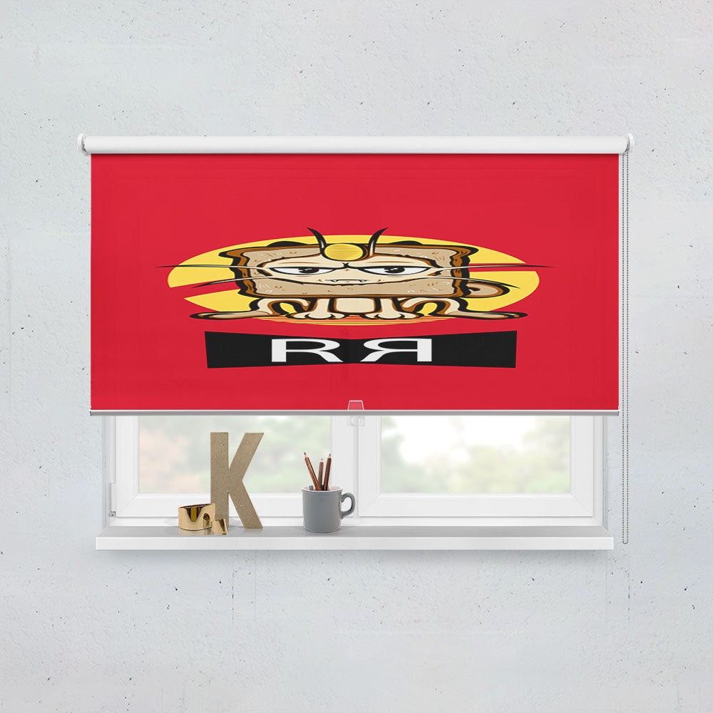 Meow Rocket Team Pokemon Window Roller Blinds Shades