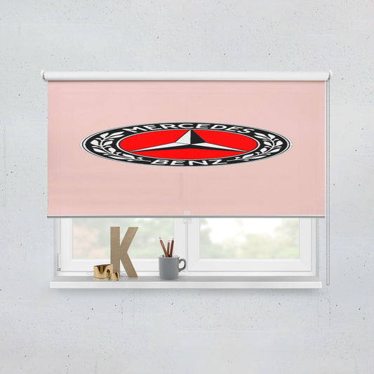 Mercedes Benz Logo Racing Amg Pink Window Roller Blinds Shades