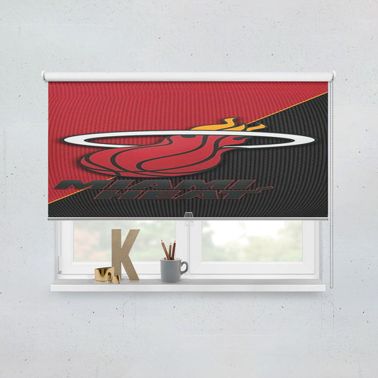 Miami Heat Basketball Logo Window Roller Blinds Shades