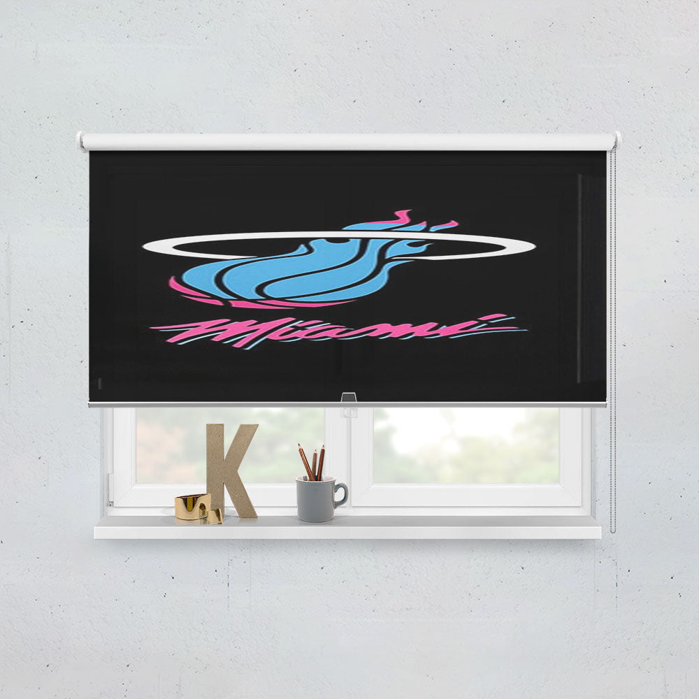 Miami Pink Blue Window Roller Blinds Shades