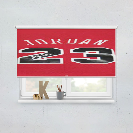 Michael Jordan Jersey Signed 23 Window Roller Blinds Shades