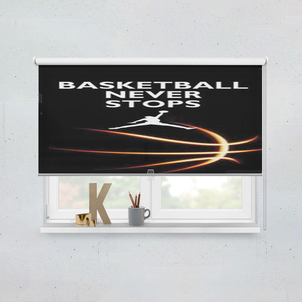 Michael Jordan Never Stops Glow Window Roller Blinds Shades